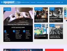 Tablet Screenshot of equipment-news.com